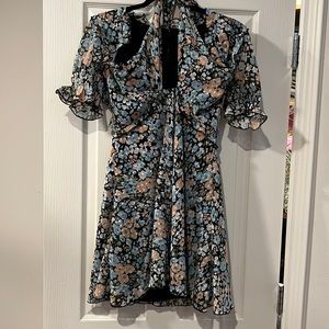 Cute Summer Dress with tie bodice and open back